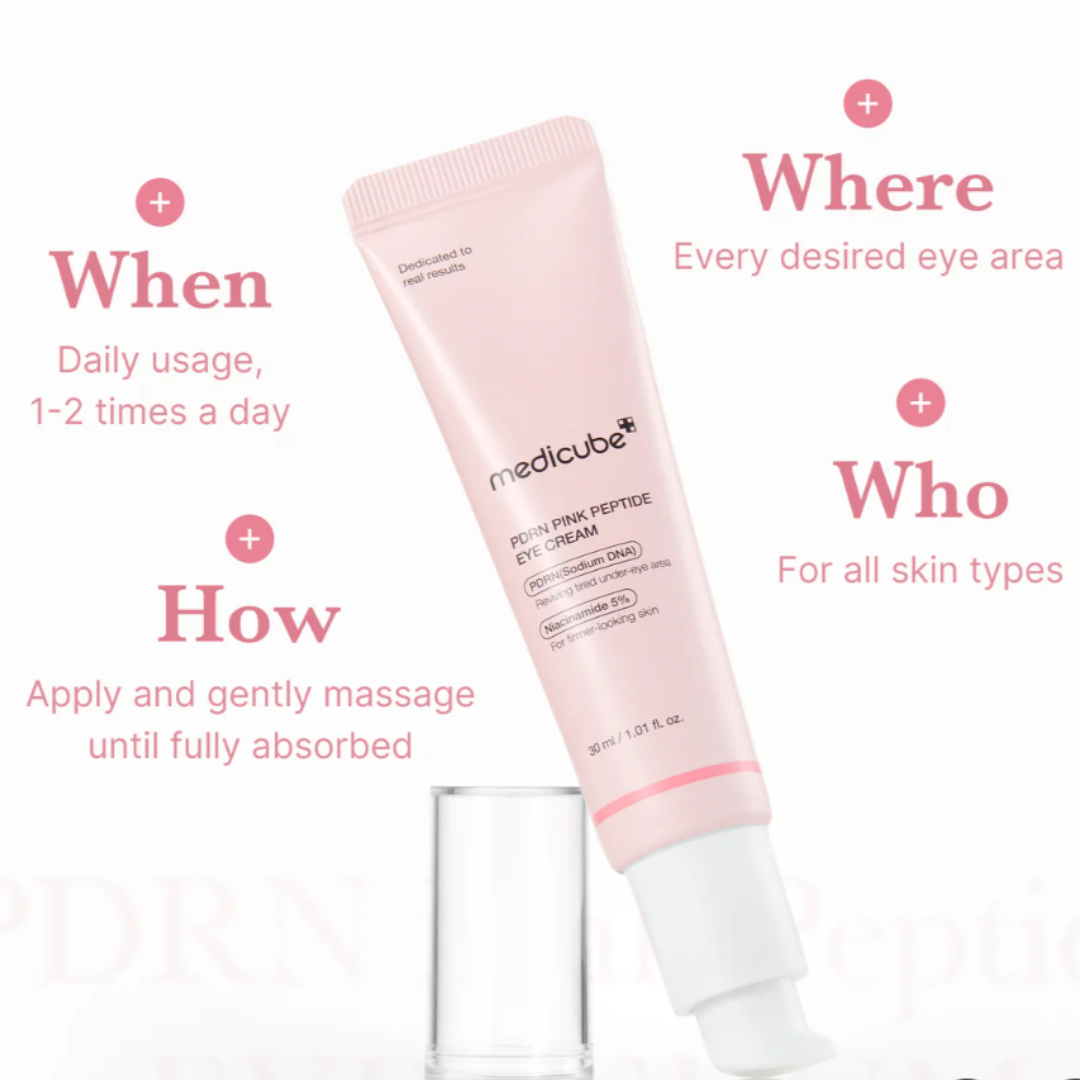 PDRN Pink Peptide Eye Cream - Crema Ojos Iluminadora y Antiarrugas