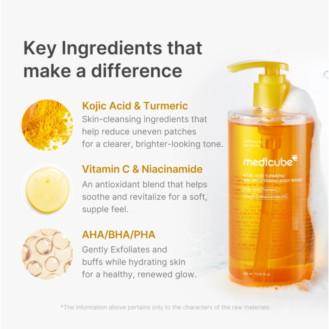 Kojic Acid Turmeric Vita Brightening Body Wash - Gel de Ducha
