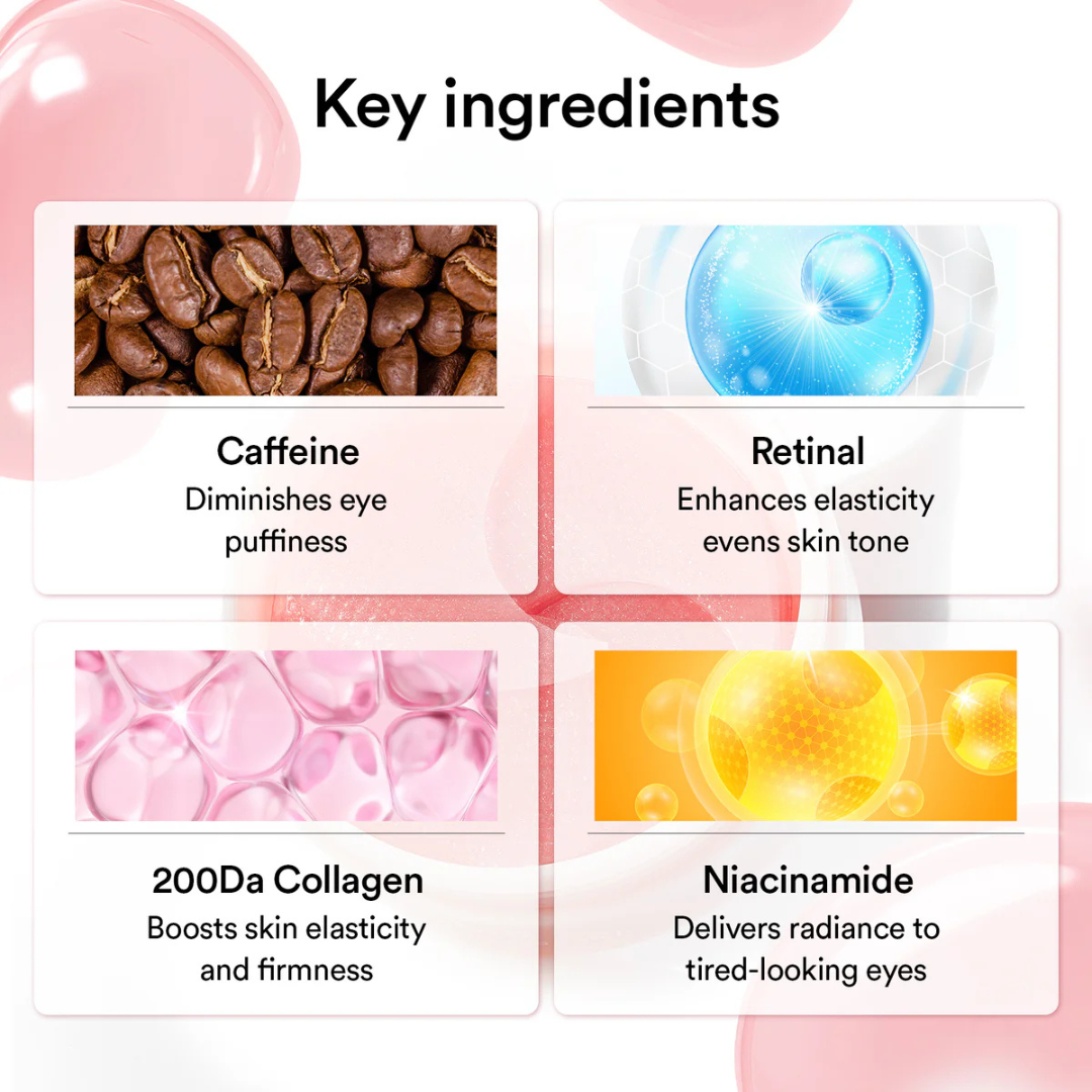 PDRN Retinal Eye Patch Glow Jelly - Parches para Ojos Antiedad
