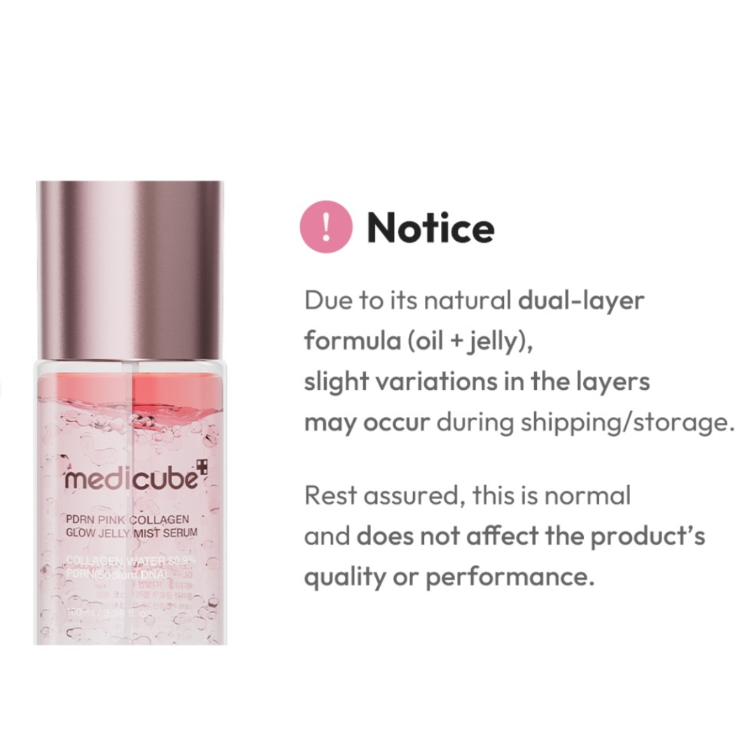 PDRN Pink Collagen Glow Jelly Mist Serum - Mist Hidratante Antiedad