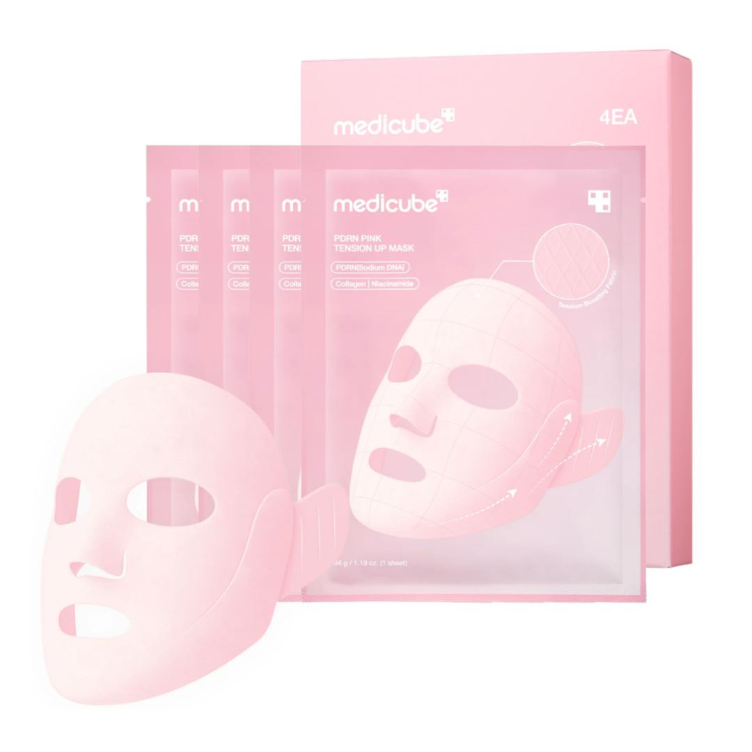 PDRN Pink Tension Up Mask 5pz - Mascarilla Tensora para Contorno Facial