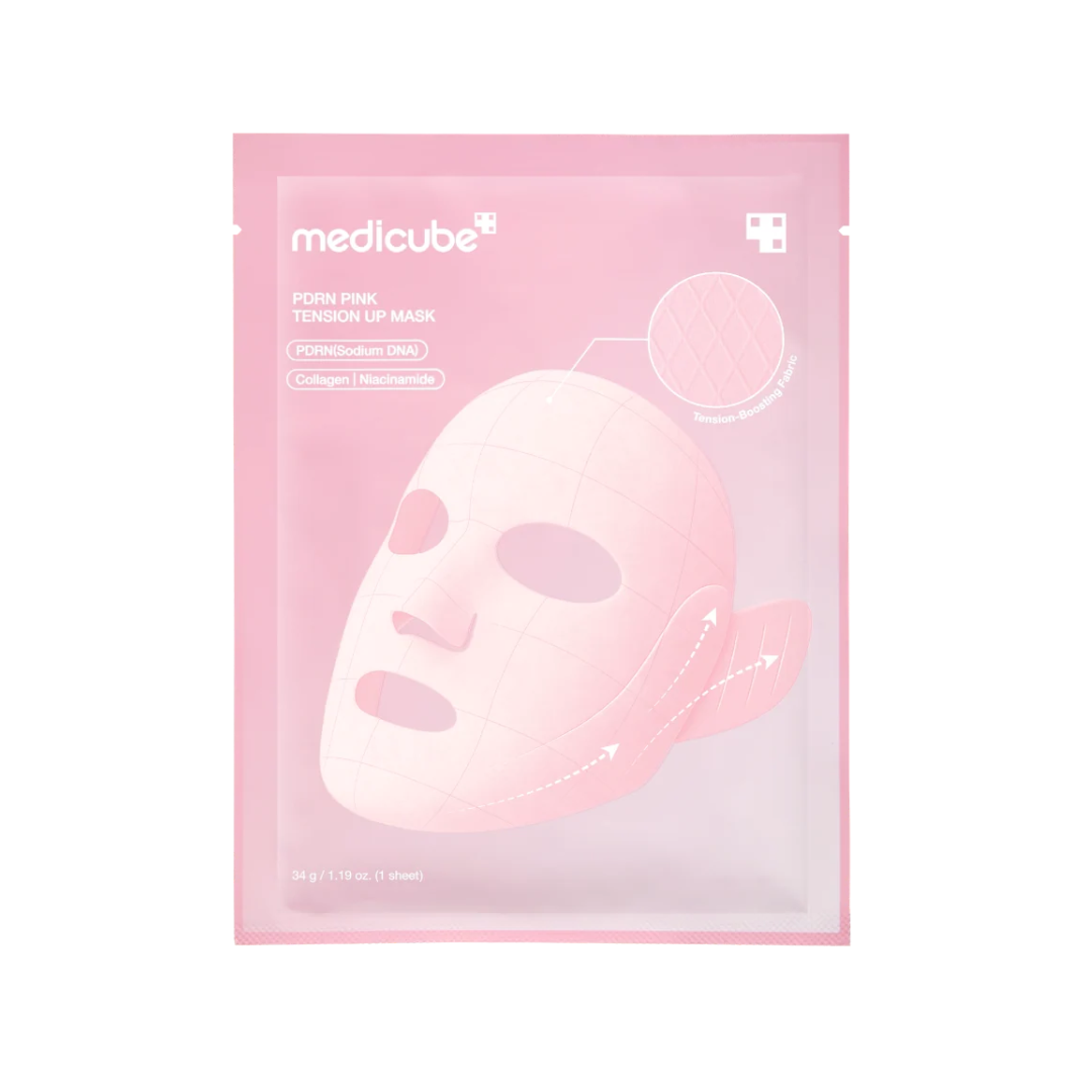 PDRN Pink Tension Up Mask 5pz - Mascarilla Tensora para Contorno Facial
