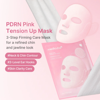 PDRN Pink Tension Up Mask 5pz - Mascarilla Tensora para Contorno Facial