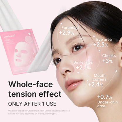 PDRN Pink Tension Up Mask 5pz - Mascarilla Tensora para Contorno Facial