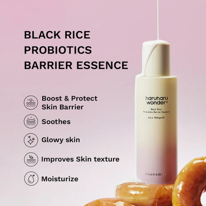 Black Rice Probiotics Barrier Essence - Esencia Reparadora de Barrera