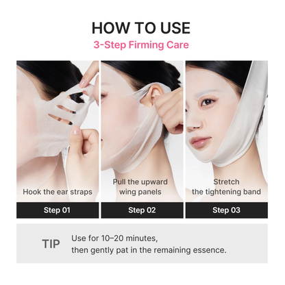 PDRN Pink Tension Up Mask 5pz - Mascarilla Tensora para Contorno Facial