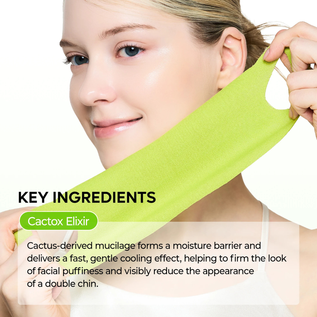 Cactox Cooling V-Up Mask - Mascarilla Tensora para Contorno Facial