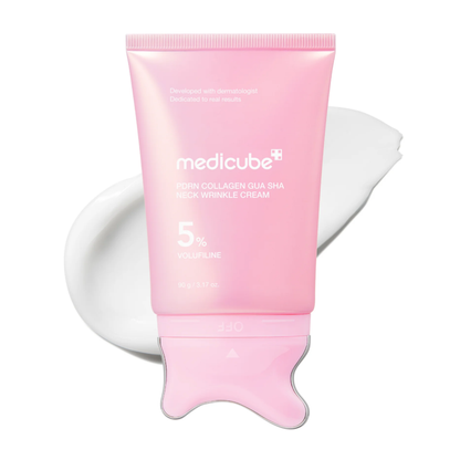 PDRN Collagen Gua Sha Neck Wrinkle Cream - Crema para Cuello Reafirmante con Gua Sha