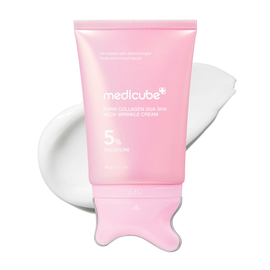 PDRN Collagen Gua Sha Neck Wrinkle Cream - Crema para Cuello Reafirmante con Gua Sha