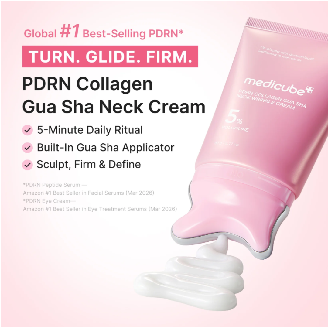 PDRN Collagen Gua Sha Neck Wrinkle Cream - Crema para Cuello Reafirmante con Gua Sha