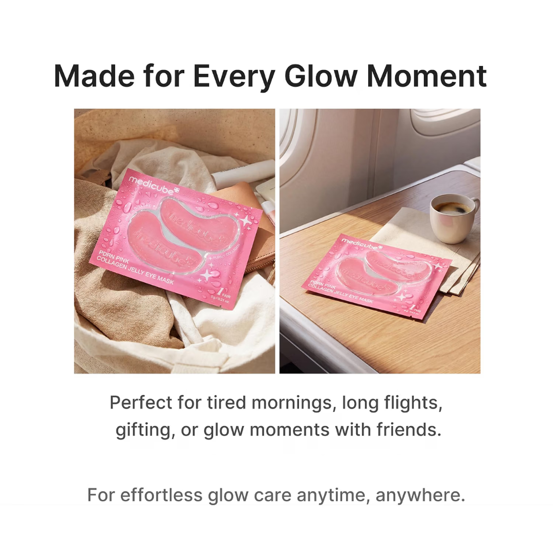 PDRN Pink Collagen Jelly Eye Mask - Parches para Ojos Antiedad