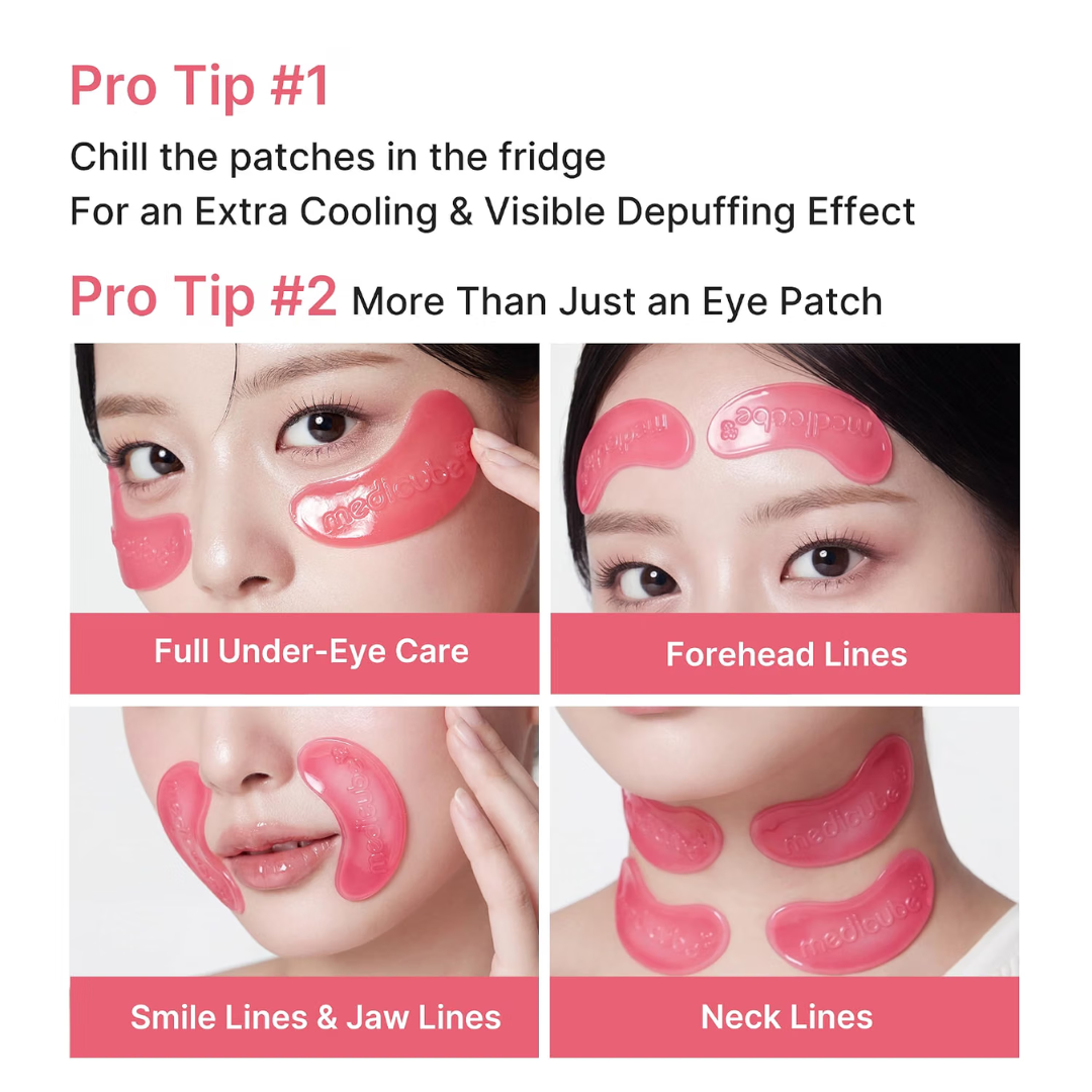 PDRN Pink Collagen Jelly Eye Mask - Parches para Ojos Antiedad