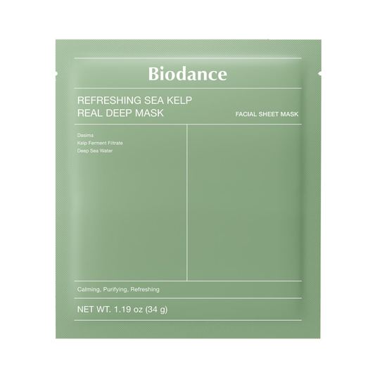 Refreshing Sea Kelp Real Deep Mask - Mascarilla Facial Calmante