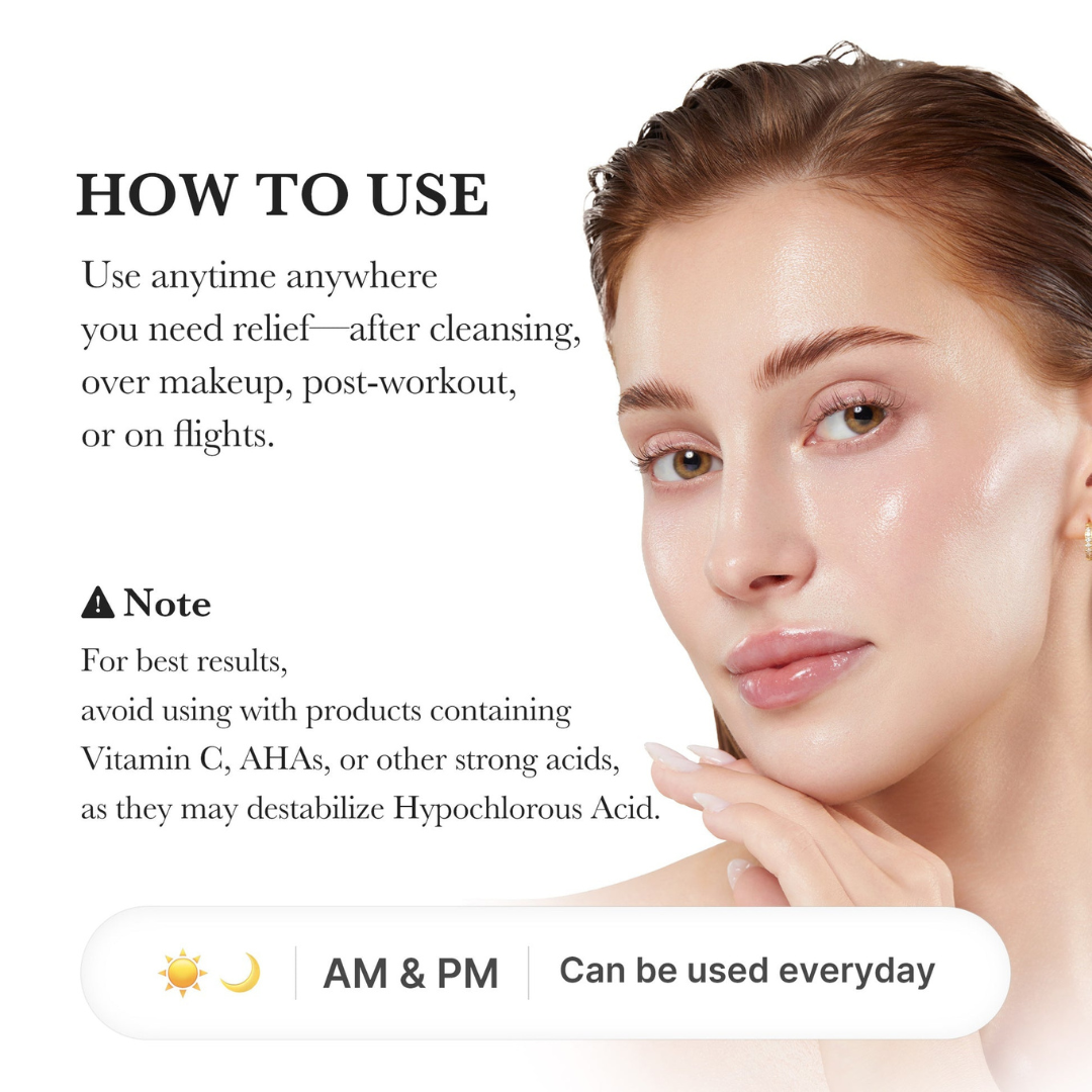 Hypochlorous Acid Daily Facial Spray - Spray Calmante y Purificante