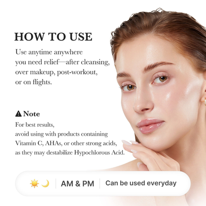 Hypochlorous Acid Daily Facial Spray - Spray Calmante y Purificante