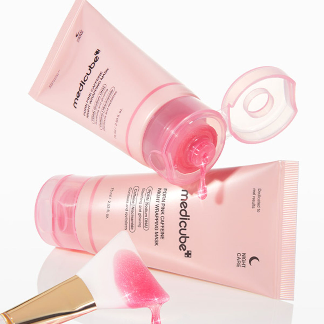 PDRN Pink Caffeine Night Wrapping Mask - Mascarilla Nocturna con Cafeína