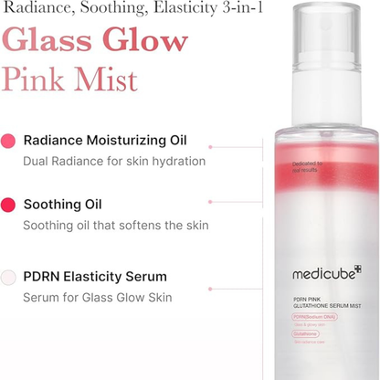 PDRN Pink Glutathione Serum Mist - Mist Iluminador
