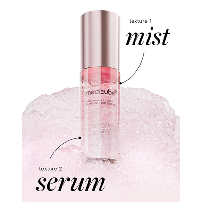 PDRN Pink Collagen Glow Jelly Mist Serum - Mist Hidratante Antiedad