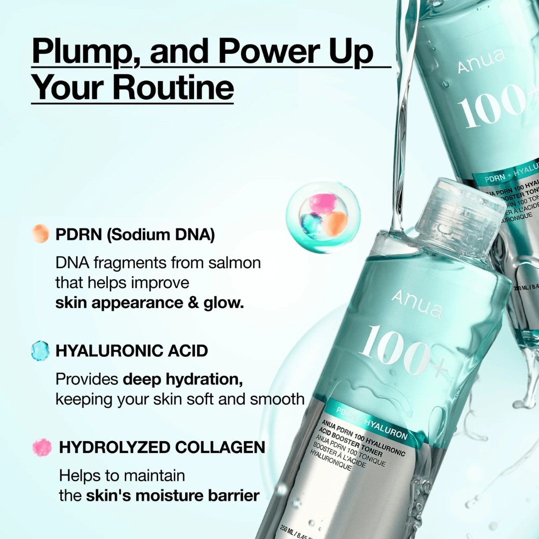 PDRN 100 Hyaluronic Acid Booster Toner - Tónico Hidratante con PDRN