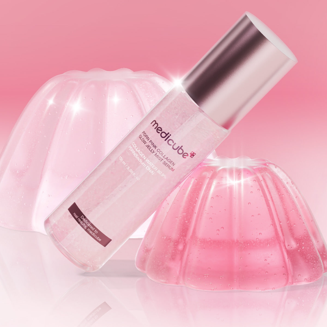 PDRN Pink Collagen Glow Jelly Mist Serum - Mist Hidratante Antiedad