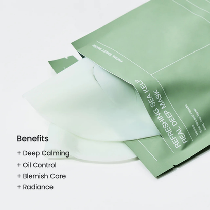 Refreshing Sea Kelp Real Deep Mask - Mascarilla Facial Calmante