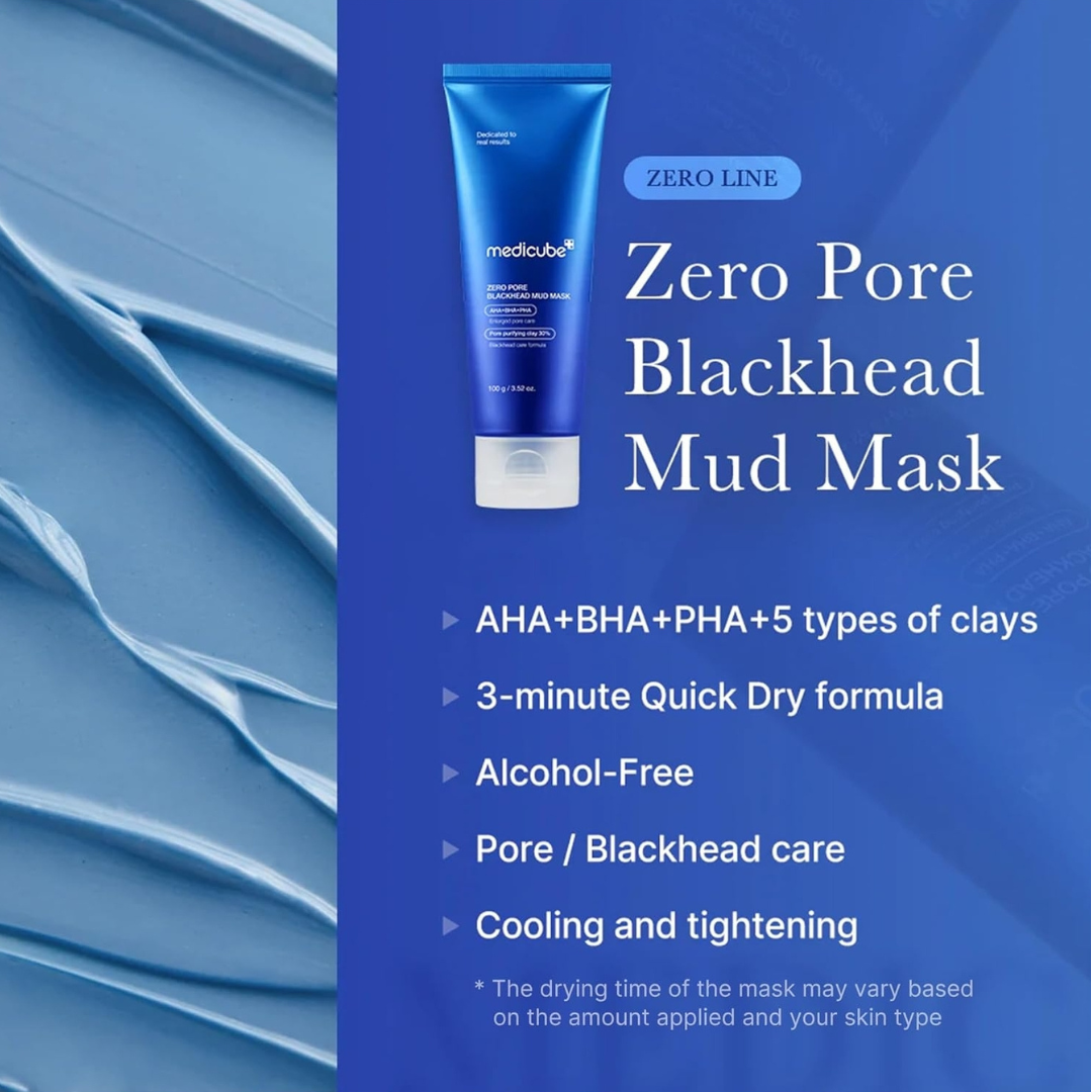 Zero Pore Blackhead Mud Mask - Mascarilla de Barro para Puntos Negros