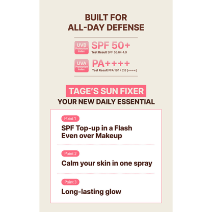 Cica-Tree Shaking Glow Sun Fixer SPF50+ PA++++ - Spray Fijador Solar