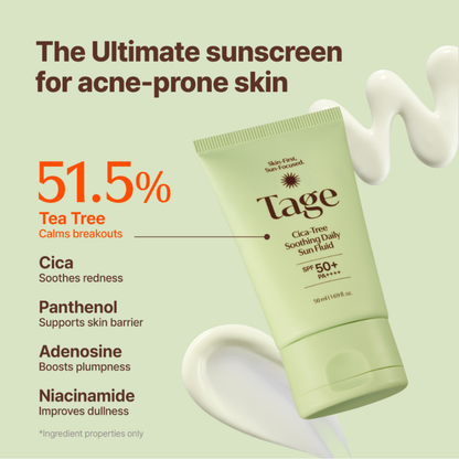 Cica-Tree Soothing Daily Sun Fluid SPF50+ PA++++ - Protector Solar Calmante
