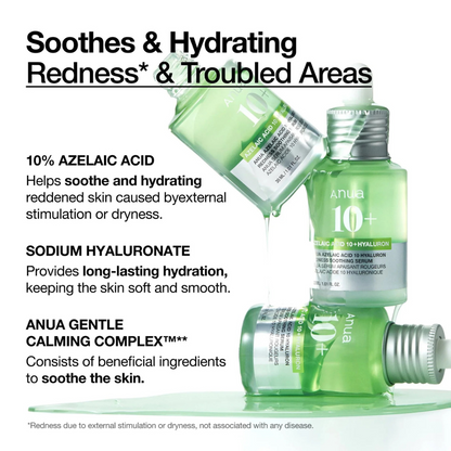 Azelaic Acid 10+ Hyaluron Redness Soothing Serum - Suero Calmante Ácido Azelaico