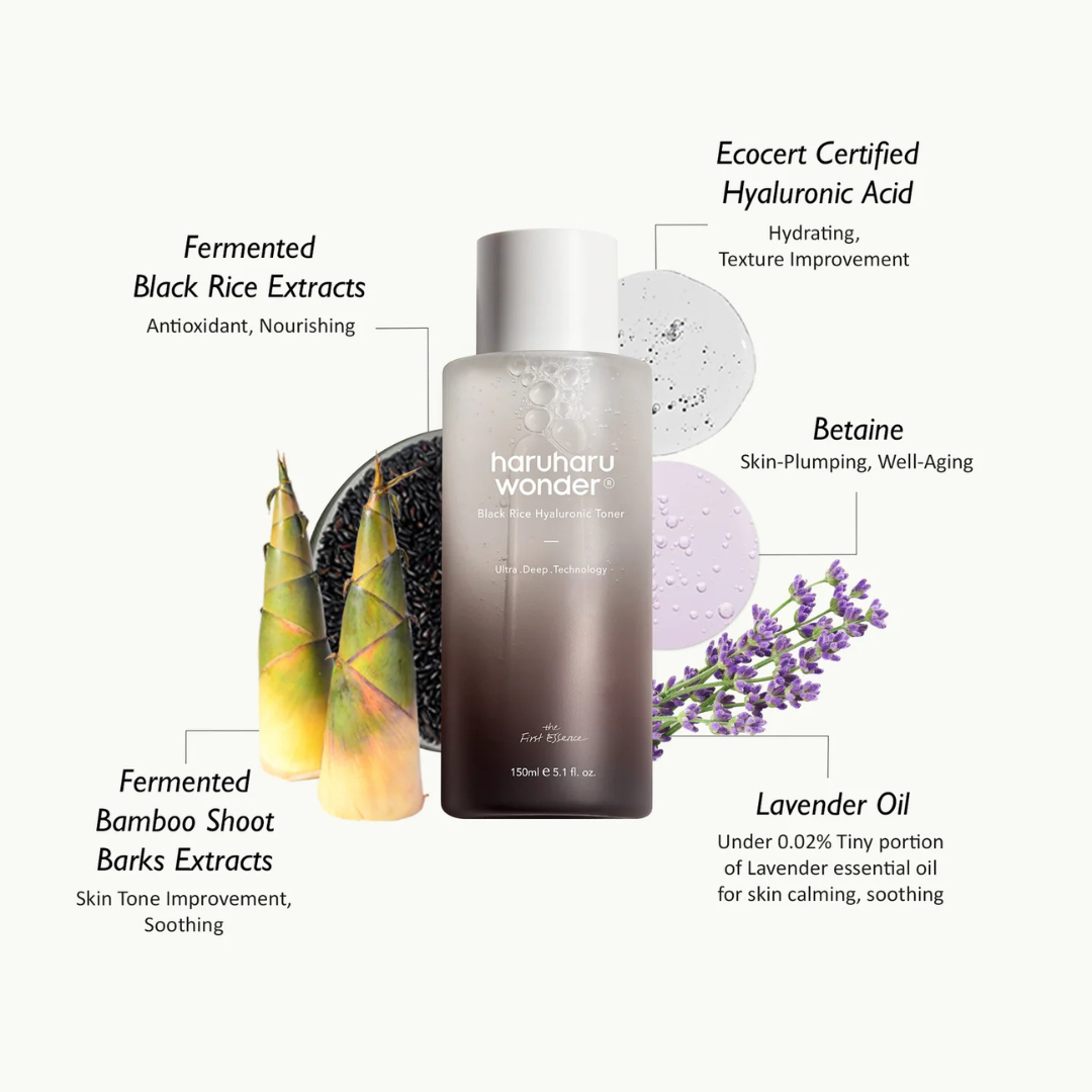 Black Rice Hyaluronic Toner - Tónico Hidratante de Arroz Negro