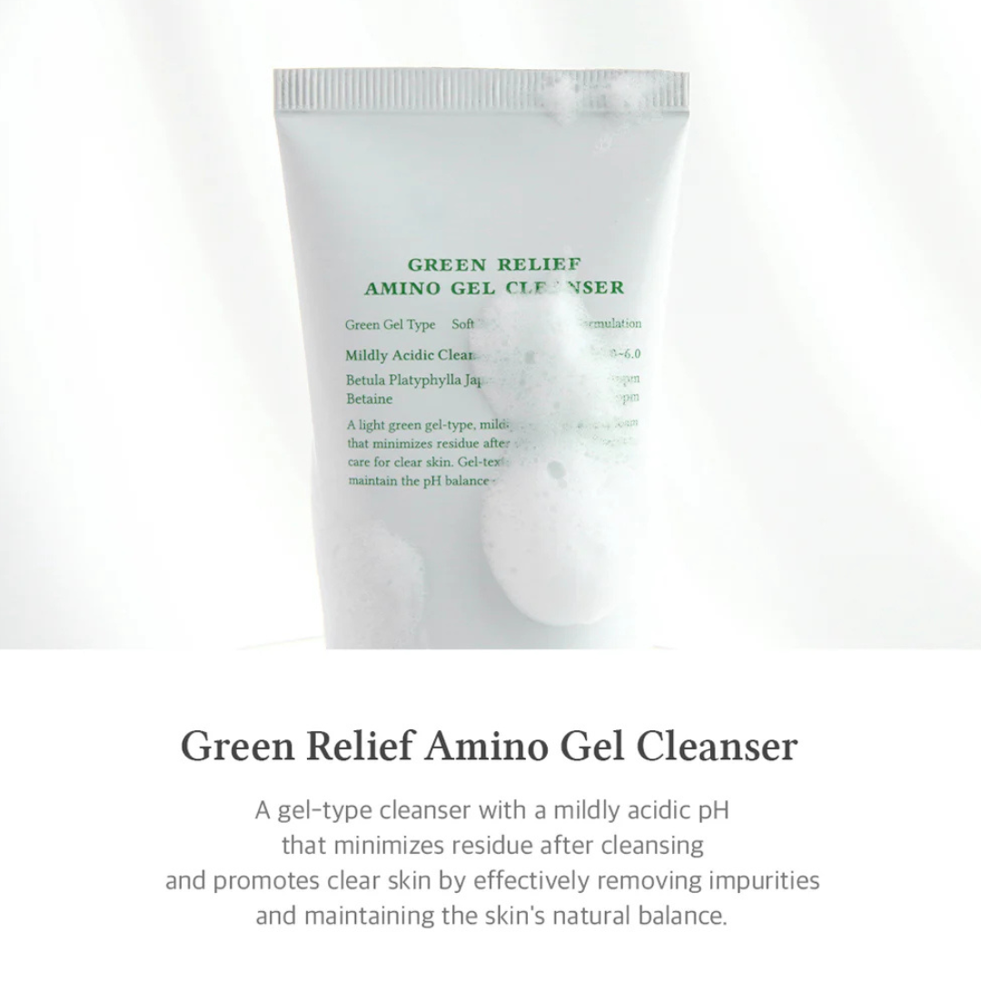Green Relief Amino Gel Cleanser - Limpiador Purificante en Gel