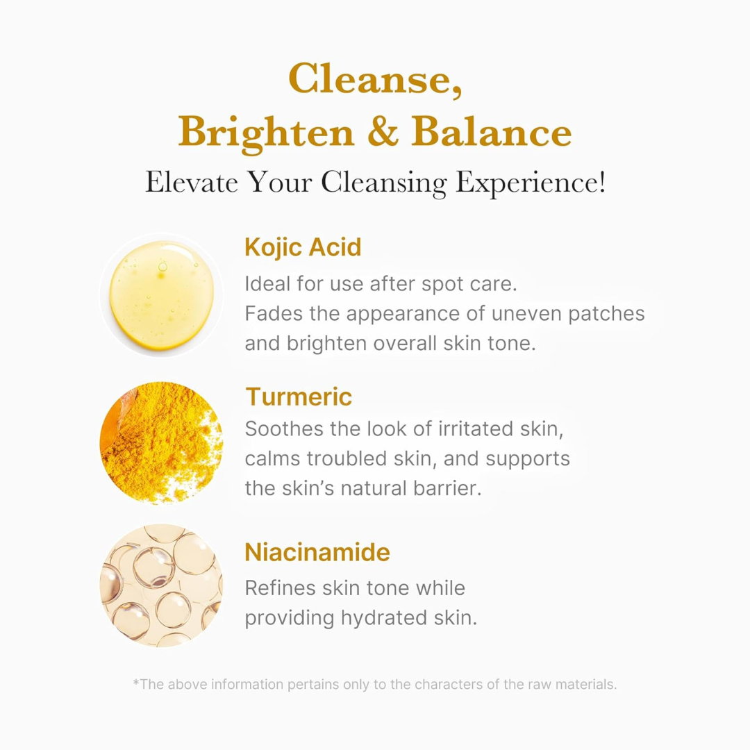 Kojic Acid Turmeric Toning Cleanser - Limpiador Facial