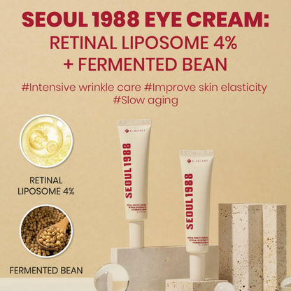 SEOUL 1988 Eye Cream: Retinal Liposome 4% + Fermented Bean - Crema para Ojos con Retinal