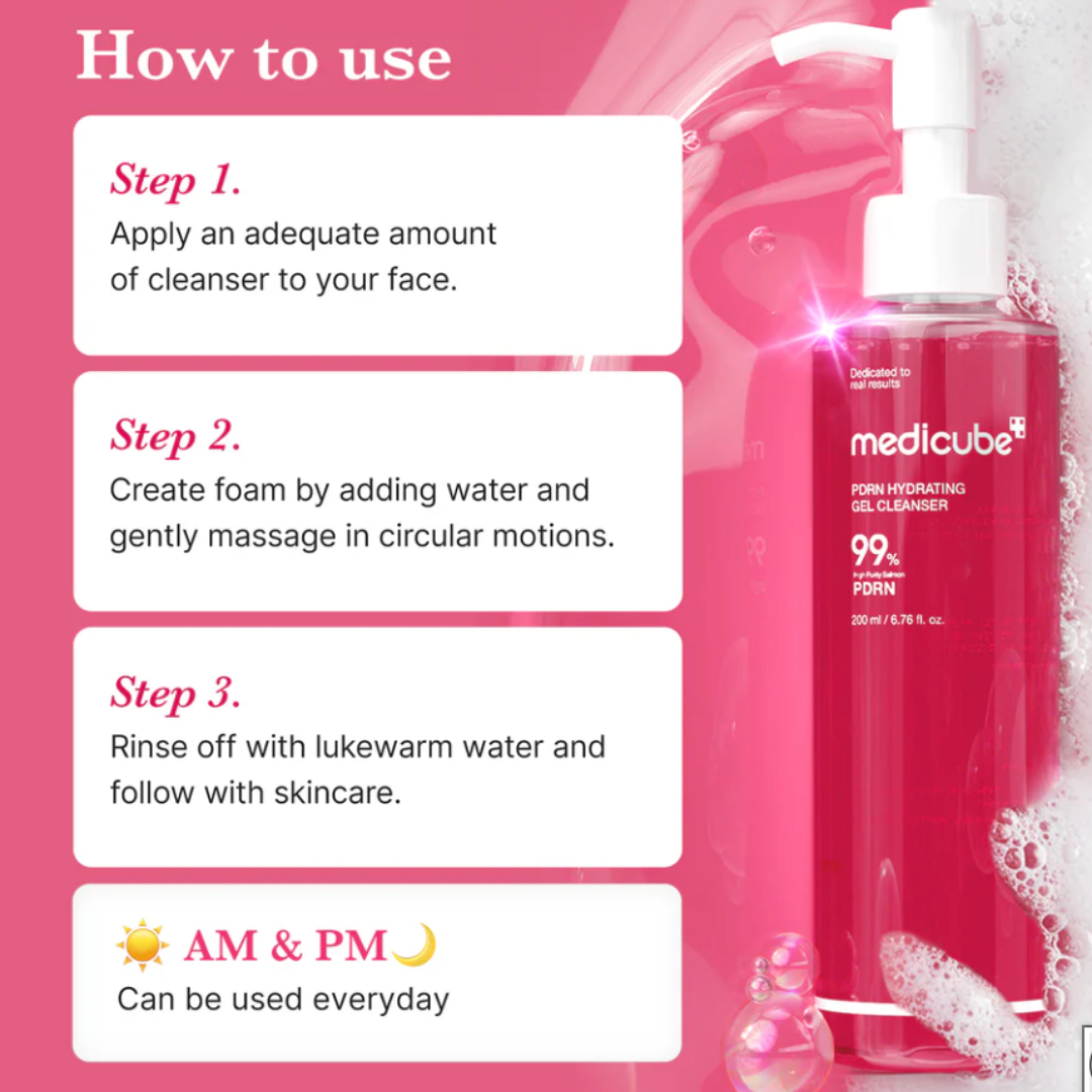 PDRN Hydrating Gel Cleanser - Limpiador Facial en Gel