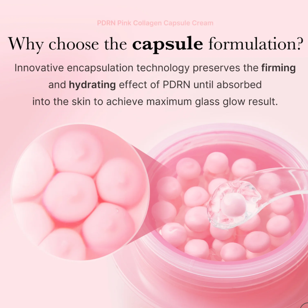 PDRN Pink Collagen Capsule Cream - Crema Hidratante Iluminadora
