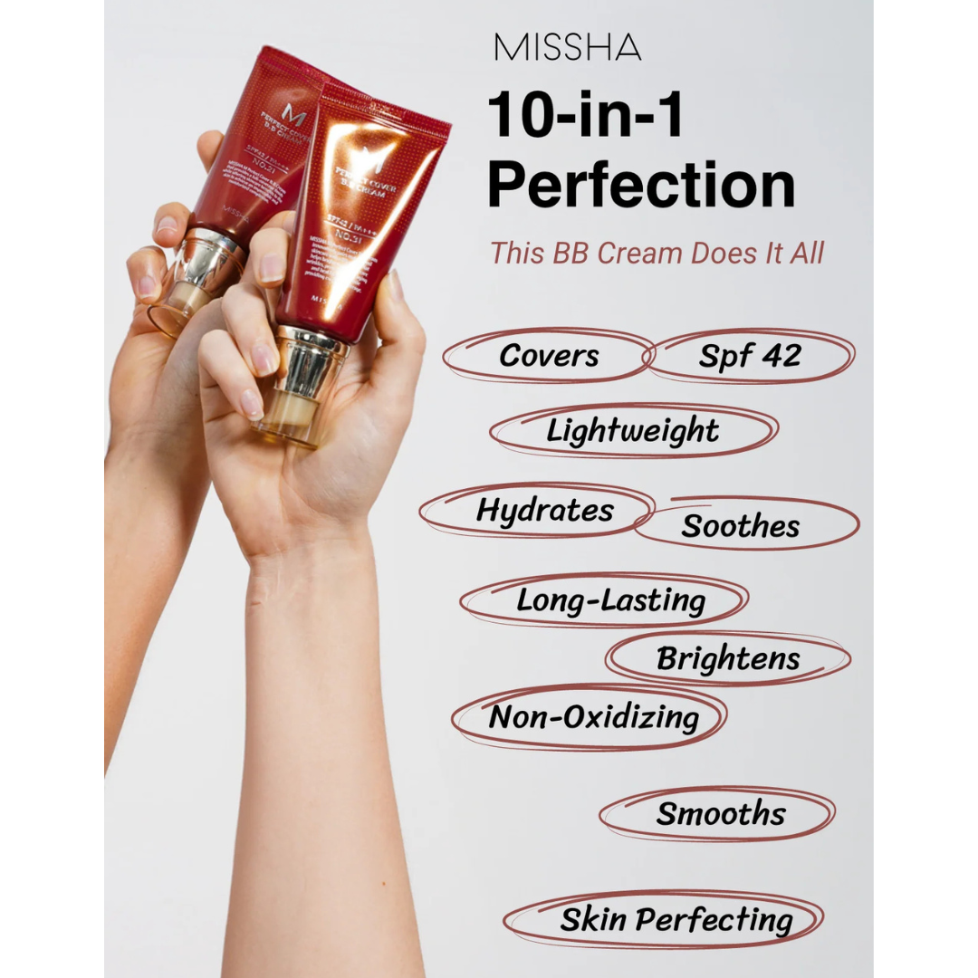 M Perfect Cover BB Cream SPF 42 PA+++ - Maquillaje + Protección