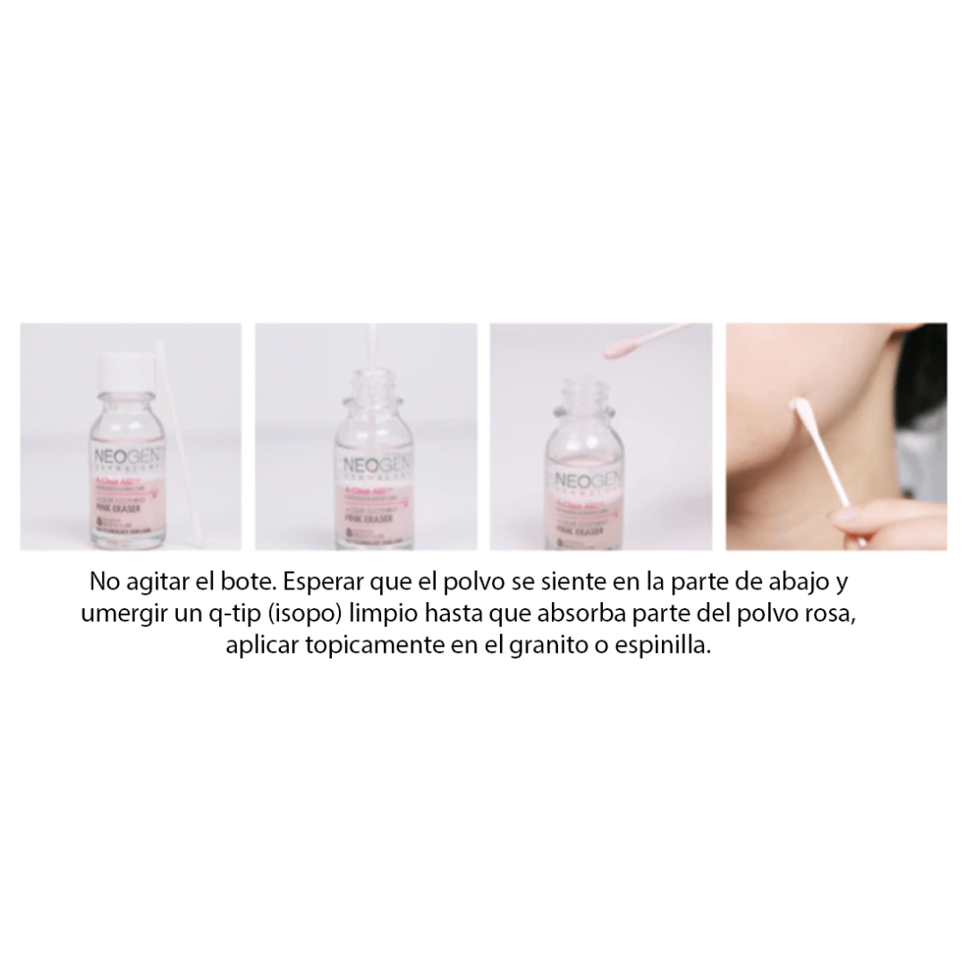 A-Clear Soothing Pink Eraser - Tratamiento Para Secar Granitos