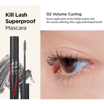 Kill Lash Superproof Mascara 02 Volume Curling - Rimel